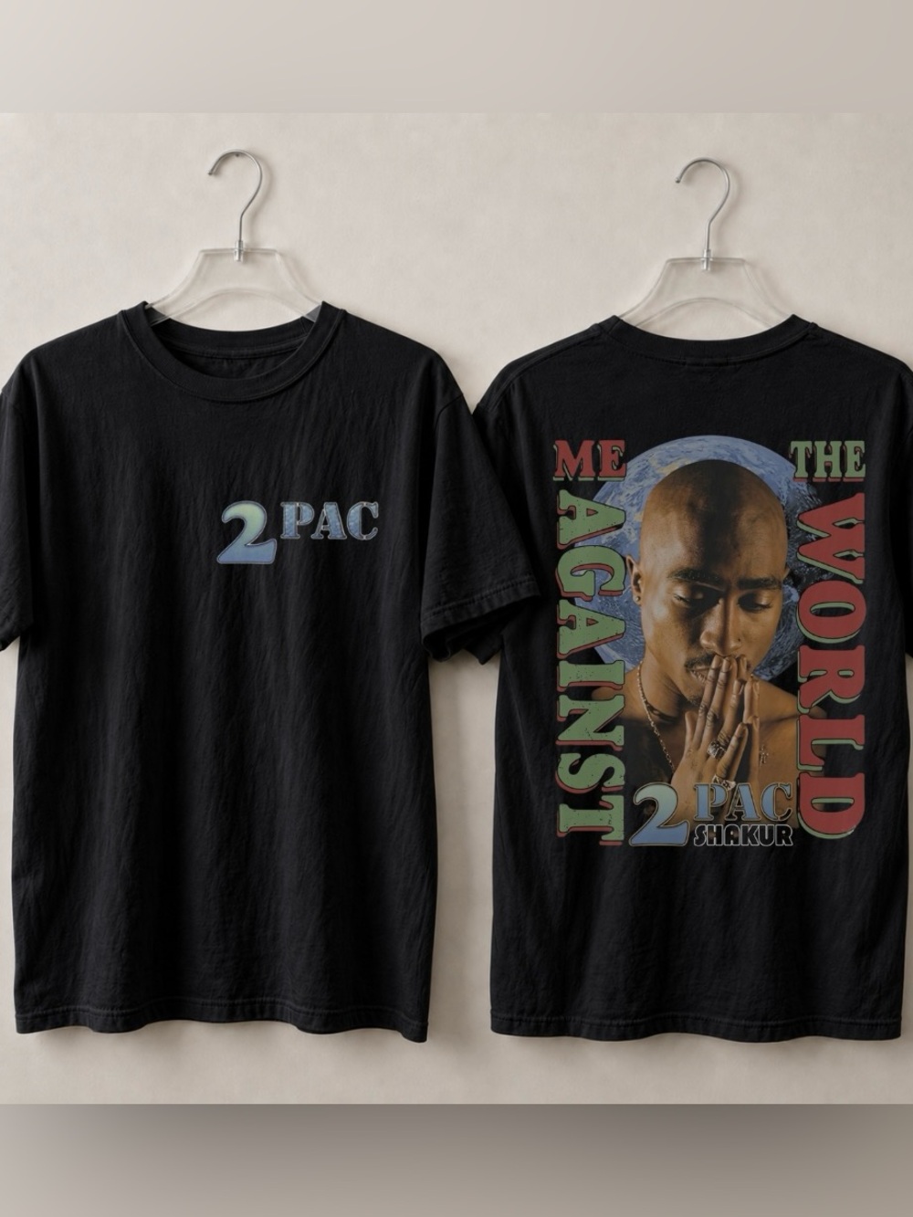 Gildan Black 2 PAC Me Against The World Graphic Tee West Side Rap Tee